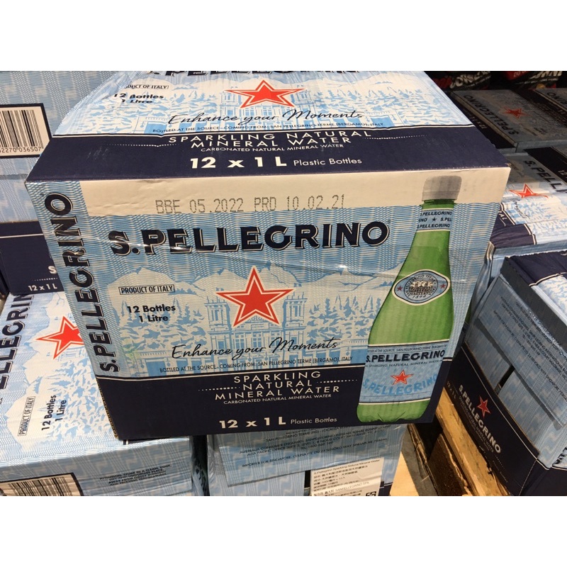 《甜❤️代購》San Pellegrino 聖沛黎洛 天然氣泡水 1LX 12瓶