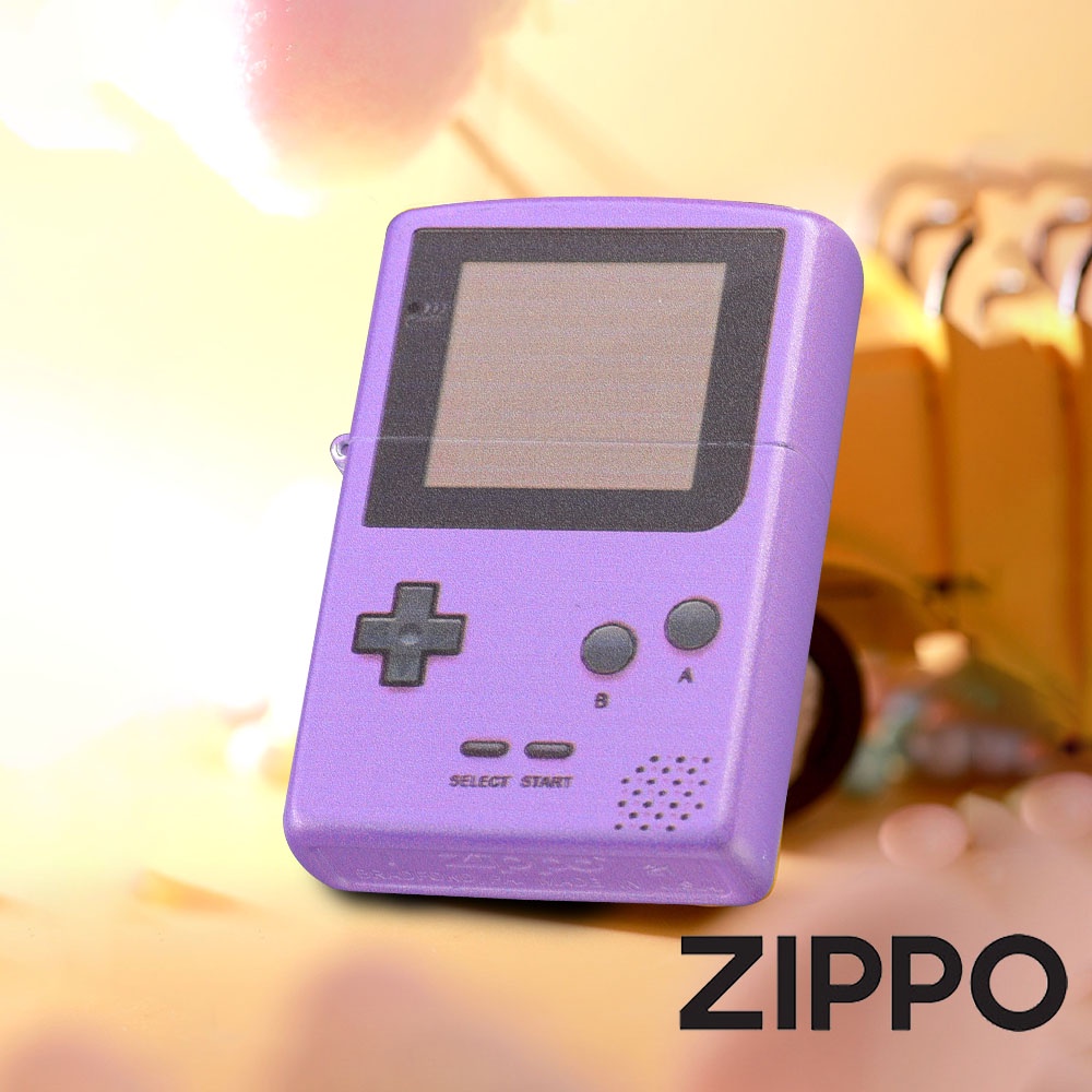 ZIPPO 復古經典遊戲機(淺紫色)防風打火機 Game Boy 熱轉印工藝 掌上遊戲機 童年回憶 終身保固