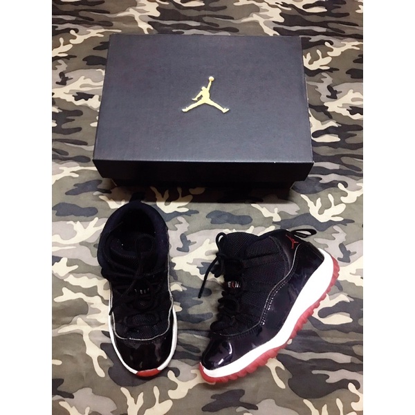 Jordan 11 retro (TD) 黑紅 童鞋 10C 16CM