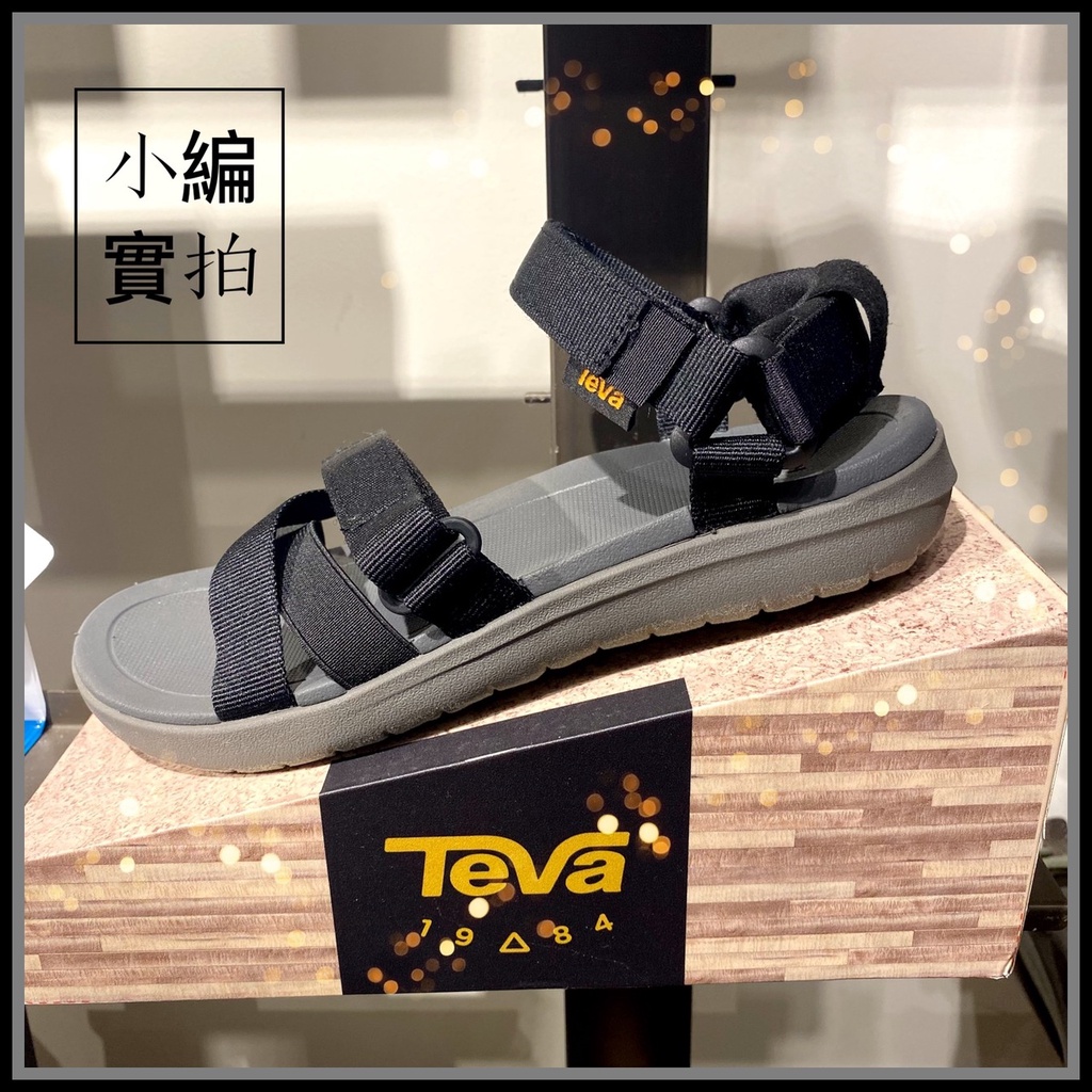 【TEVA】女 Sanborn Mia 穿搭 戶外休閒輕量涼鞋-116650BLK