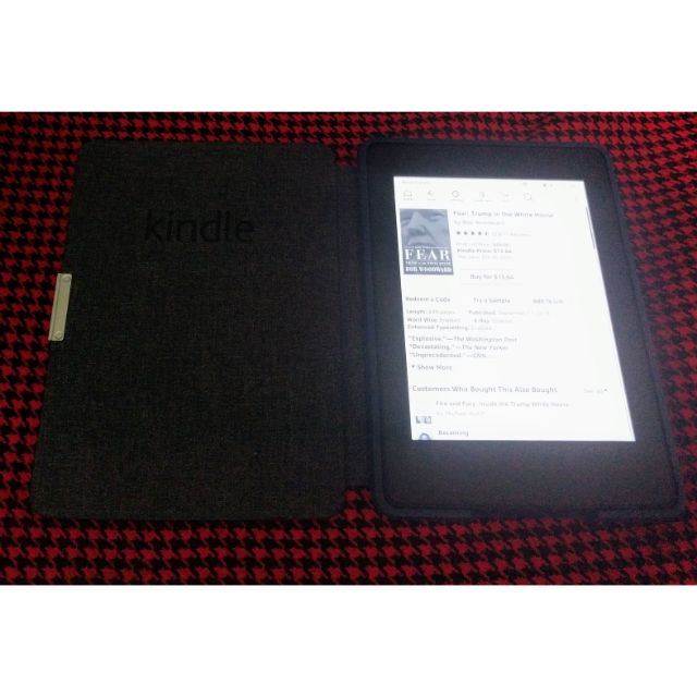 Kindle Paperwhite 7代 6 吋 300 ppi 容量 4GB 附原廠皮套