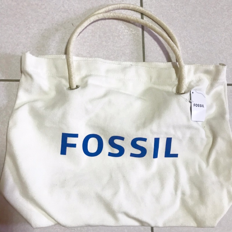 FOSSIL 帆布托特包