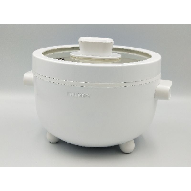 FURIMORI 富力森 陶瓷釉不沾內膽2L多功能電火鍋(FU-EH216)-在家做料理，健康又防疫！