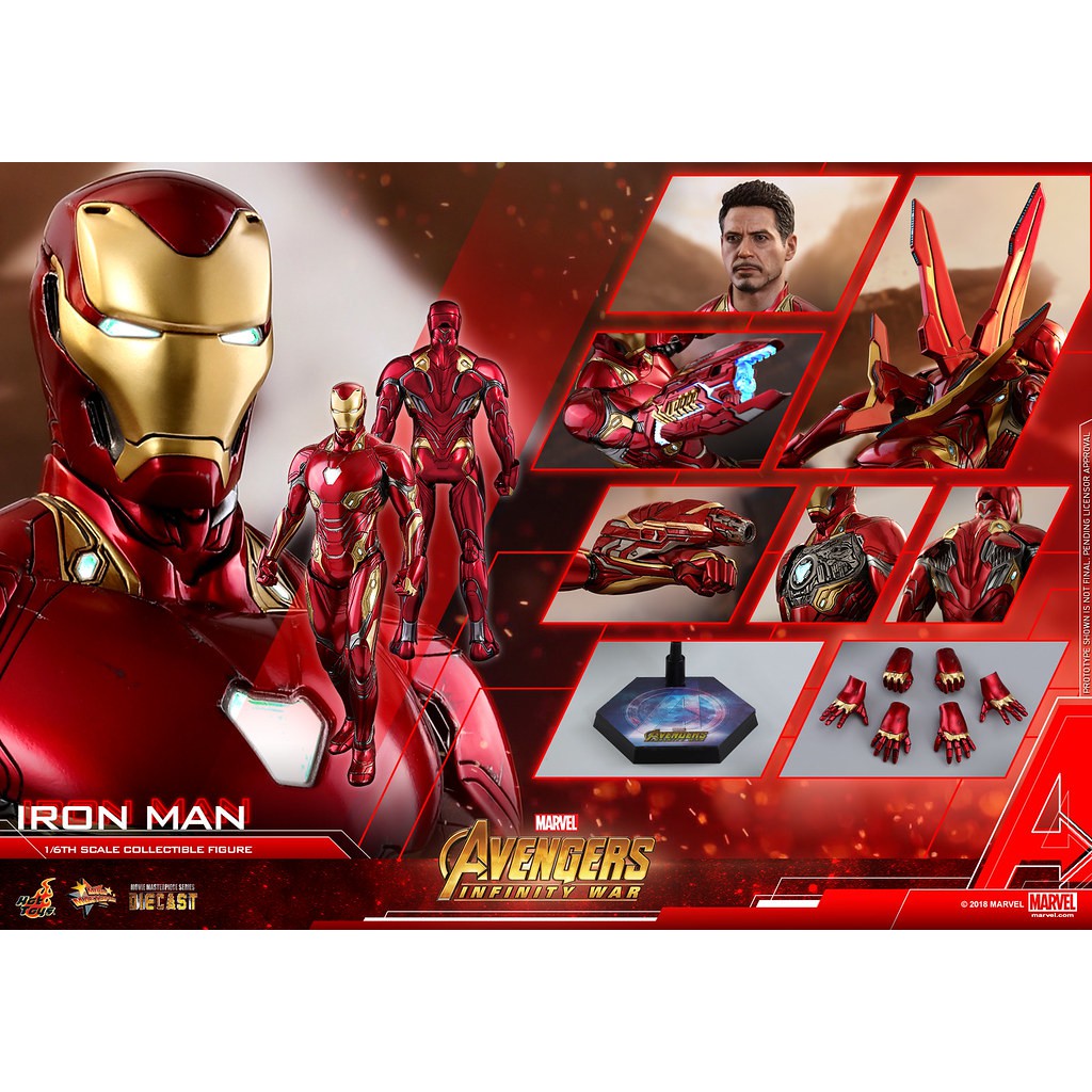 野獸國hot Toys Mms473d23 復仇者聯盟 鋼鐵人馬克50 Mms473 Acs004 蝦皮購物