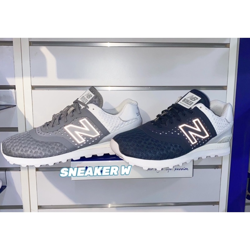 🔥4折出清 New Balance 574 反光Logo— 灰色/藍色 運動鞋 慢跑鞋 男鞋