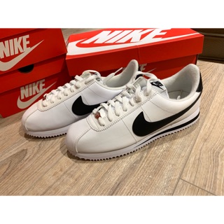 【On代購】NIKE CORTEZ BASIC 819719 100 皮革 復古 經典 阿甘鞋 黑白