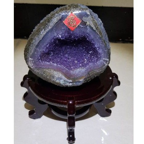 烏拉圭紫晶洞 紫水晶洞 1.23公斤 桌上型晶洞 風水 明財位 聚財 招財 1666元 送禮自用兩相宜