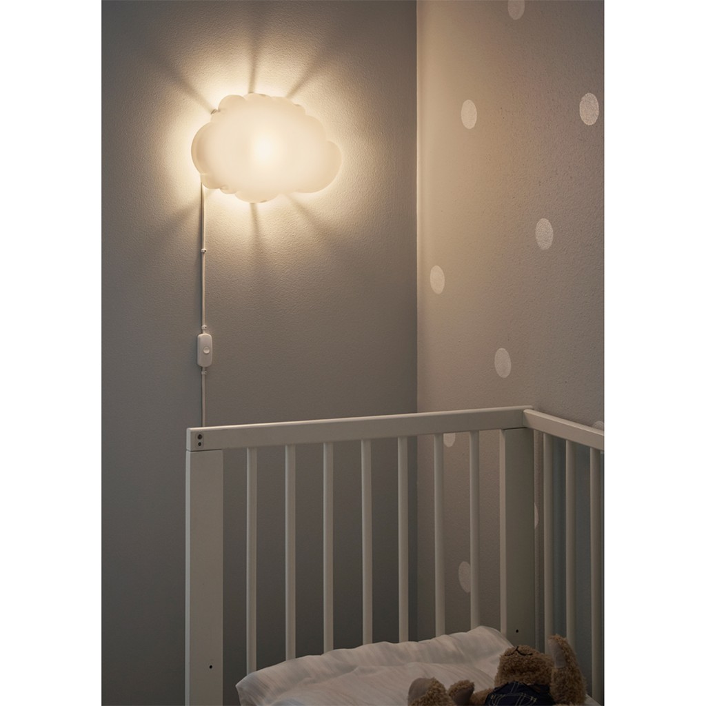 Ikea 雲朵燈小夜燈兒童房壁燈e14燈泡led 夜燈吸頂燈兒童燈 蝦皮購物