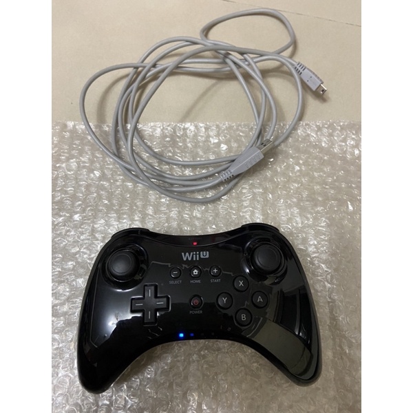 《二手良品》日本購入 任天堂 Nintendo Wiiu Wii U PRO 原廠無線手把 傳統手把 黑色 含原廠充電線