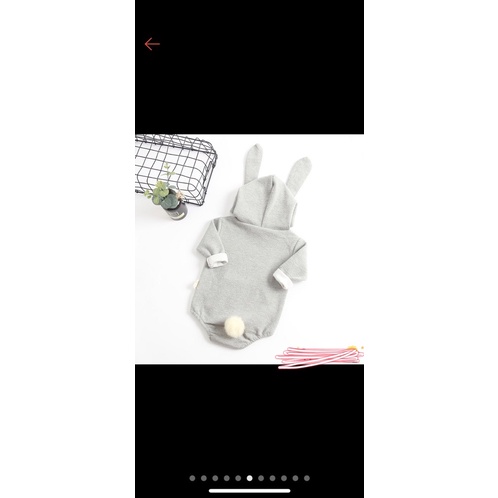 韓國包屁衣男女寶寶小兔立體造型哈衣兒童連體衣連身裝嬰兒外出服包屁衣套裝連身包屁衣