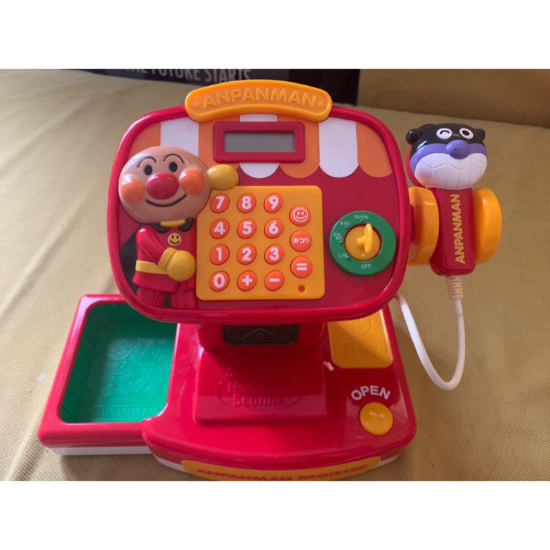 #麵包超人 #ANPANMAN  日本帶回收銀機玩具，完全日語&amp;日幣，二手玩具（保存很好）