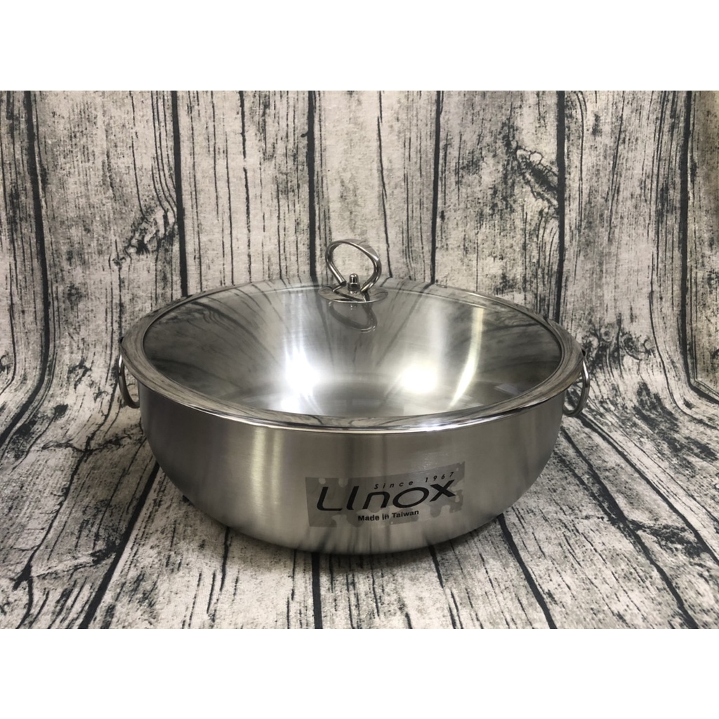 Linox 316 不銹鋼 盆菜鍋 30cm 湯鍋 雙耳 不銹鋼鍋 養生鍋 藥膳鍋 火鍋 台灣製造