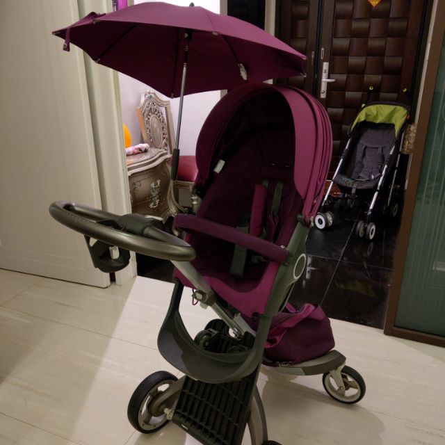 Stokke 嬰兒推車 嬰兒車 直立式 紫色