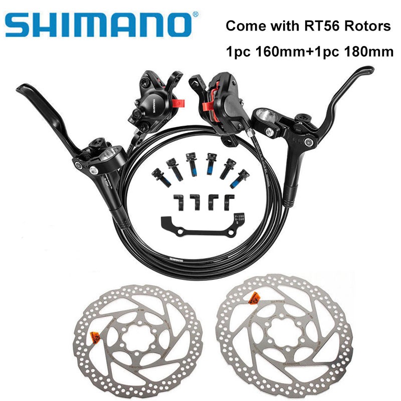 SHIMANO MT200 自行車製動器液壓 MTB 盤式製動器 RT56 轉子 160mm 180mm