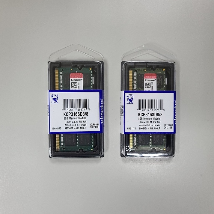 金士頓 Kingston 8GB DDR3 1600 PC3-12800 KCP316SD8/8 筆記型 記憶體 8G