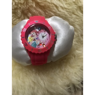 Disney 迪士尼 小美人魚 公主 卡通手錶 兒童手錶 桃紅，新電池功能正常
