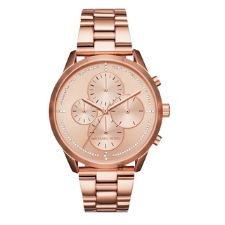 Michael Kors Slater 晶鑽計時 MK6521 玫塊金女錶【Watch On-line Store 】