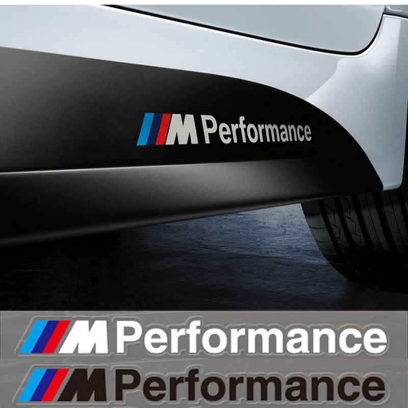 寶馬 BMW M Performance 車身貼紙 黑字款 寶馬車標車貼 側裙 PVC雕刻轉印貼紙 內飾貼 一對價