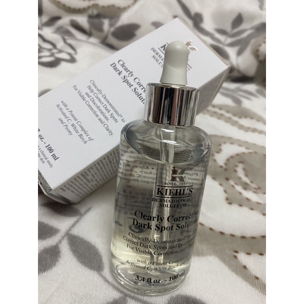 契爾氏 淡斑精華 100ml Kiehl's 激光極淨白淡斑精華 銀蓋 精華液
