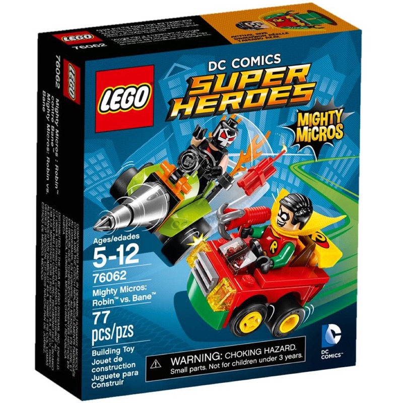 【台中翔智積木】LEGO 樂高 76062 Mighty Micros: Robin vs. Bane 羅賓