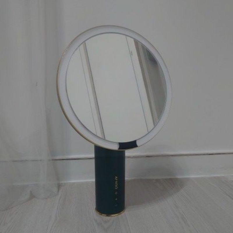 AMIRO O 系列高清日光化妝鏡(無線充電版) - 奢金綠限量版