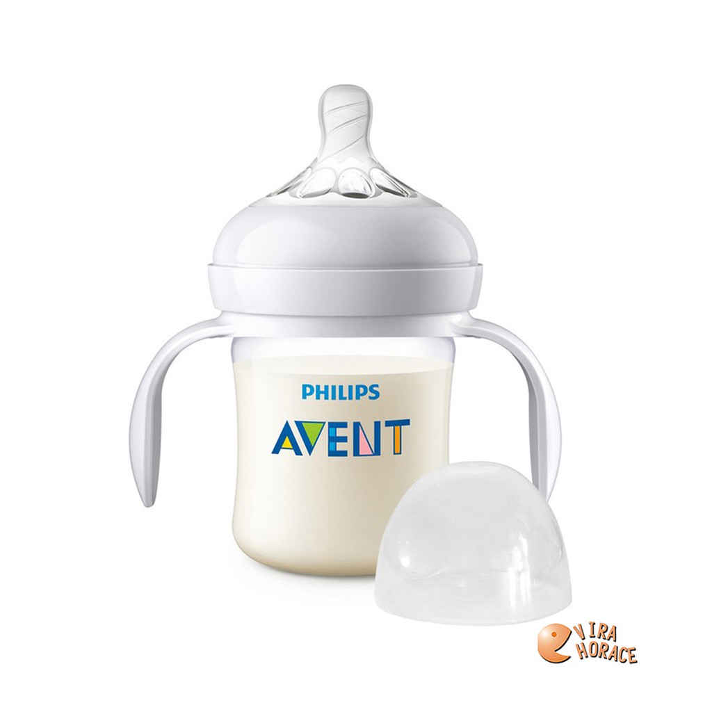 Philips Avent 親乳感PA防脹氣握把奶瓶 125ML(單入) 加贈握把 方便寶寶使用 HORACE