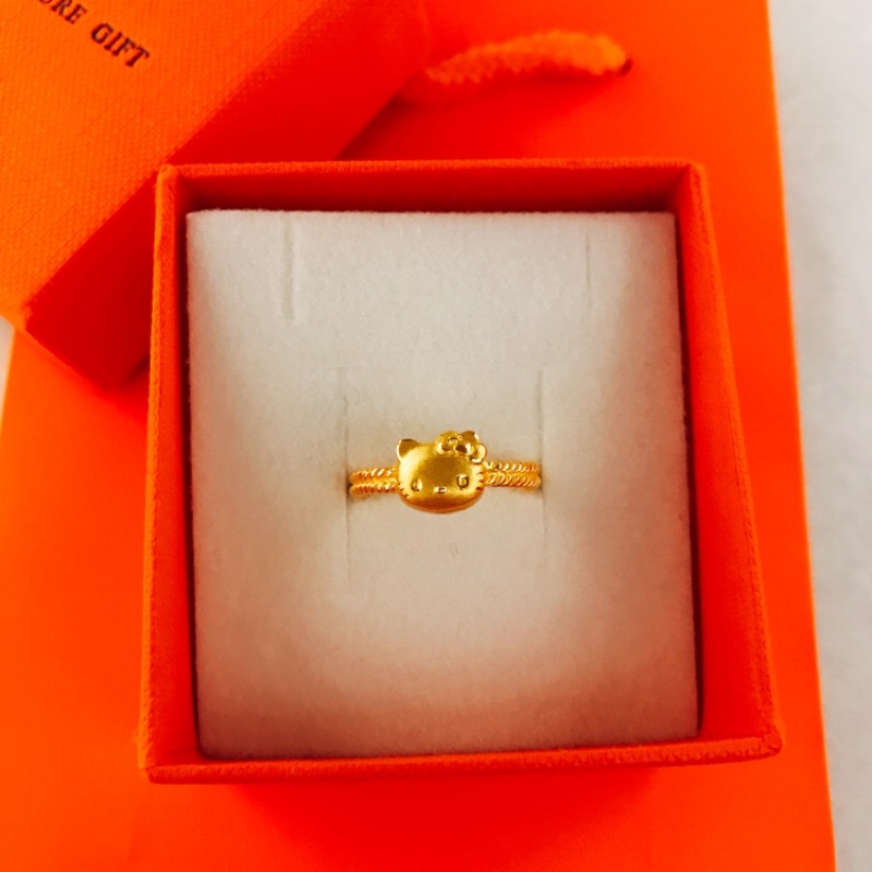 景福珠寶銀樓✨純金✨黃金造型黃金戒指 可愛貓  造型 戒指