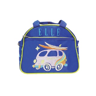 【ELLE Petite】嘻彩小汽車系列便當袋/手提袋/野餐袋_藍色