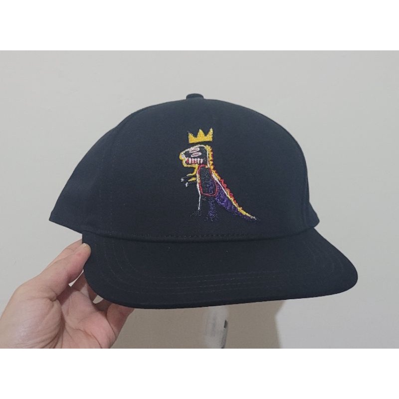 ⚠️已保留勿下單⚠️《COACH》美國帶回全新正品！！塗鴉大師Jean-Michel basquiat ～黑色恐龍板帽