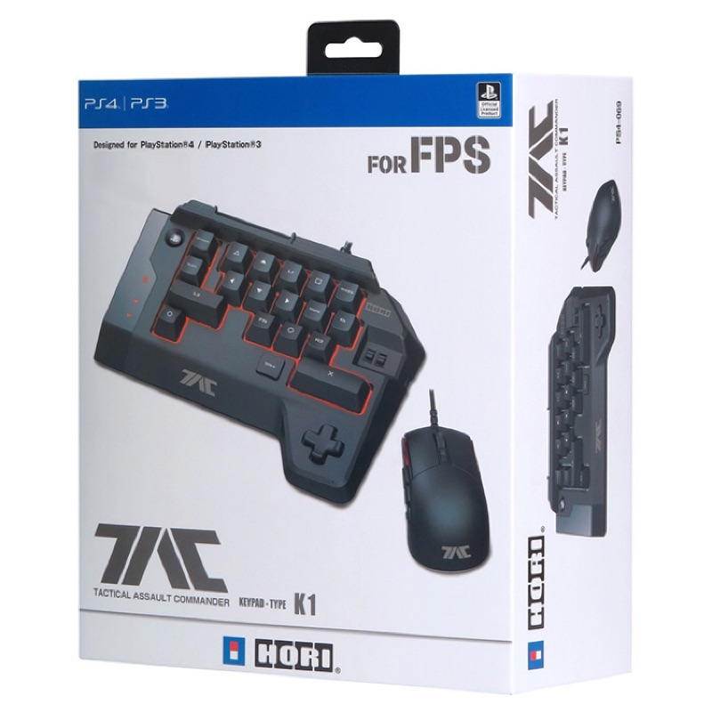 PS3/PS4周邊 TAC K1鍵盤 滑鼠組 《HORI PS4-069》
