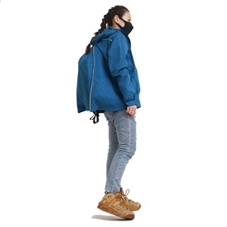 BrightDay 背MAX外套兩件式雨衣 2022新版 (單上衣) 藍色 雨衣 兩件式雨衣《淘帽屋》