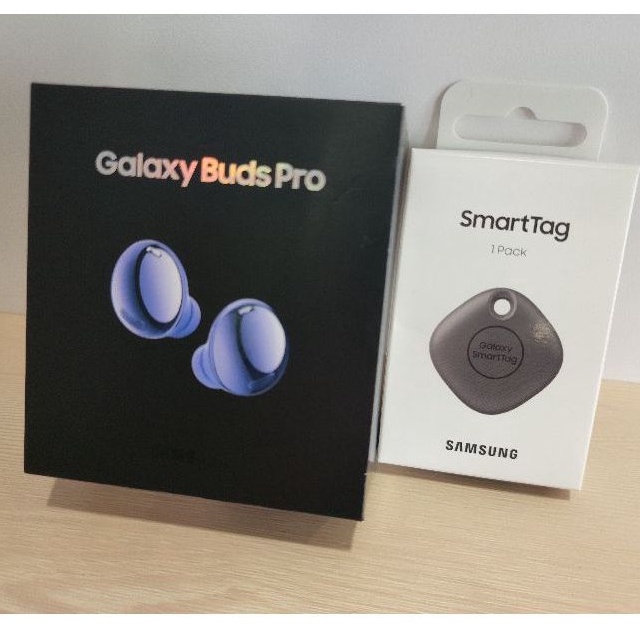 全新原廠三星Buds Pro紫色藍牙耳機＋SmartTag