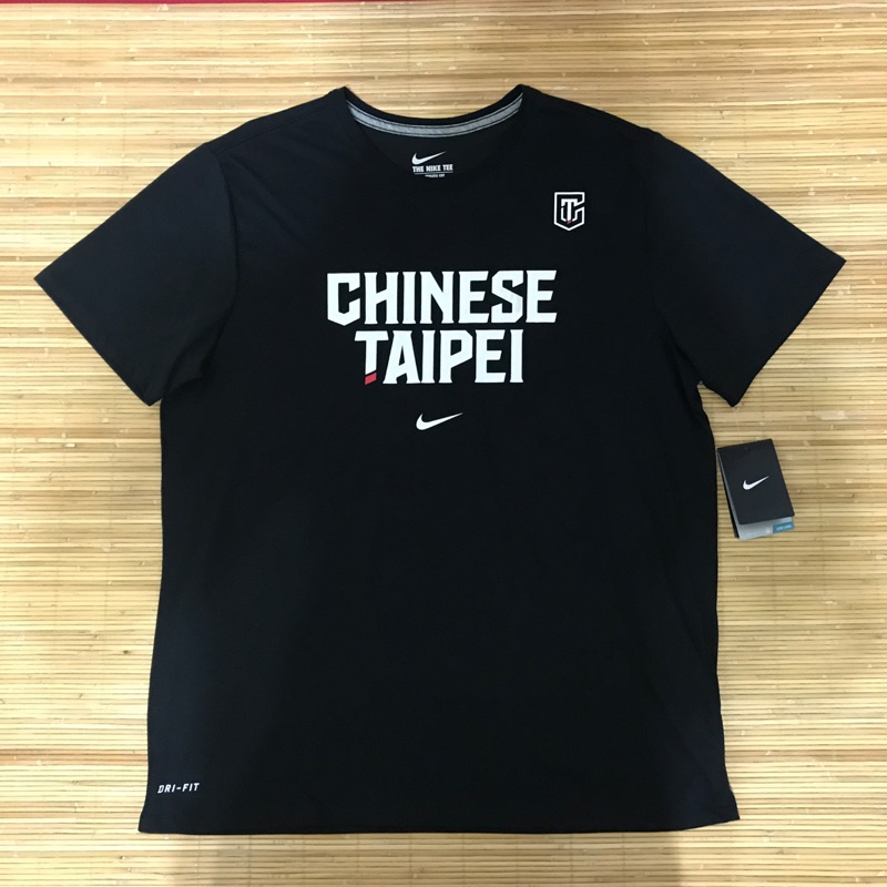 NIKE CHINESE TAIPEI TEE 中華台北 中華隊 T恤 黑色 男