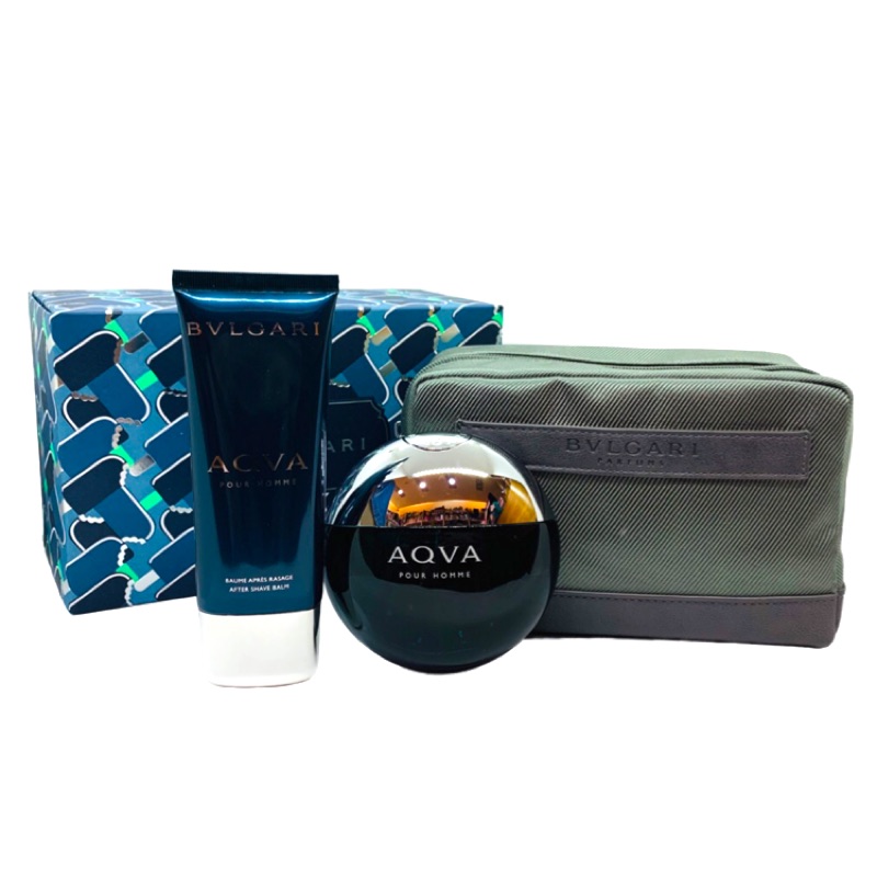 (免運!!附原廠紙袋!!)BVGARI AQVA 寶格麗 水能量男性淡香水禮盒