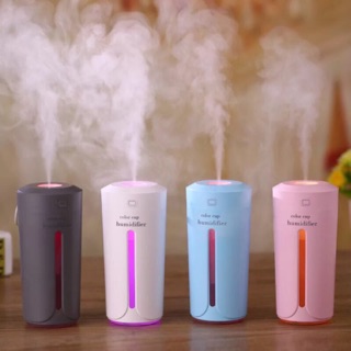 現貨 七彩彩杯 迷你加濕器 USB超音波霧化 新奇特七彩小夜燈桌面