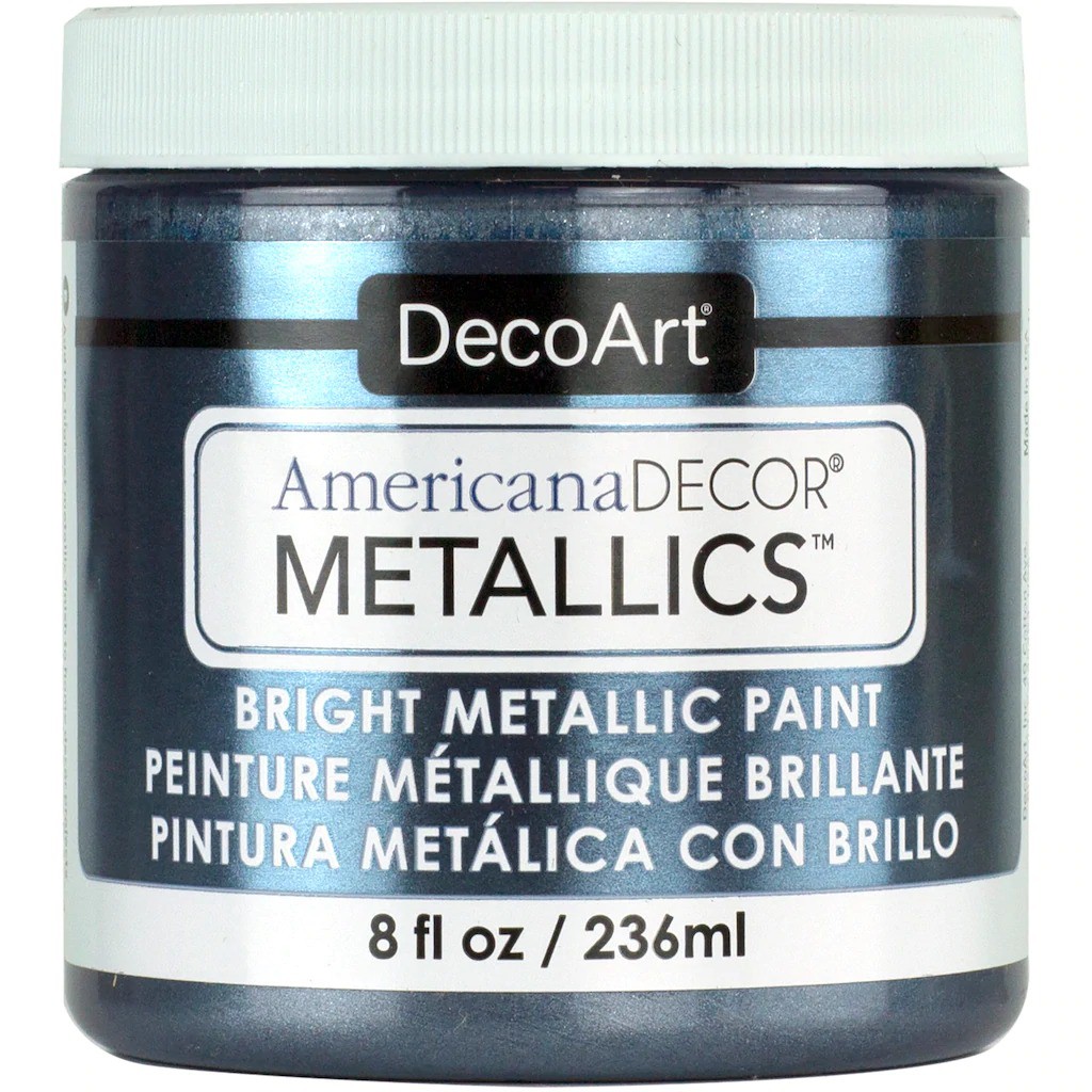 DecoArt 錫鑞色 Pewter 236 ml Metallics 金屬壓克力顏料 - ADMTL12 (美國)