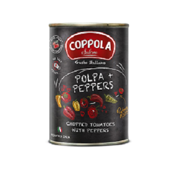 義大利 柯波拉  甜椒切丁番茄基底醬(無鹽)  POLPA + PEPPERS 400g