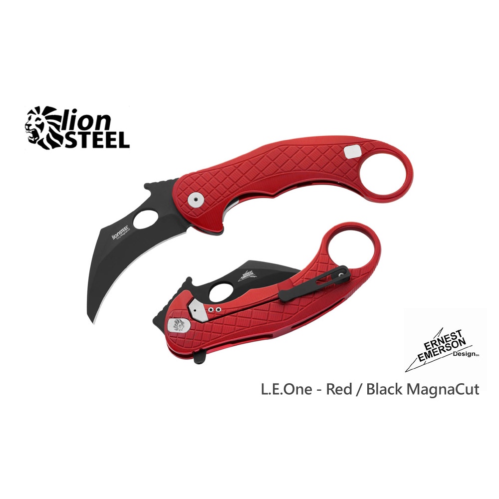 【angel 精品館 】義大利Lion Steel Emerson L.E.One Karambit 一體鋁柄折刀LE1