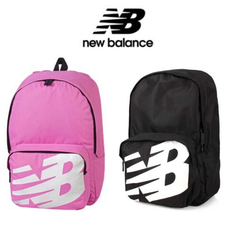 New Balance 後背包 NB 紐巴倫 大 Logo 輕量 運動包 上學包 黑 粉 男包 女包