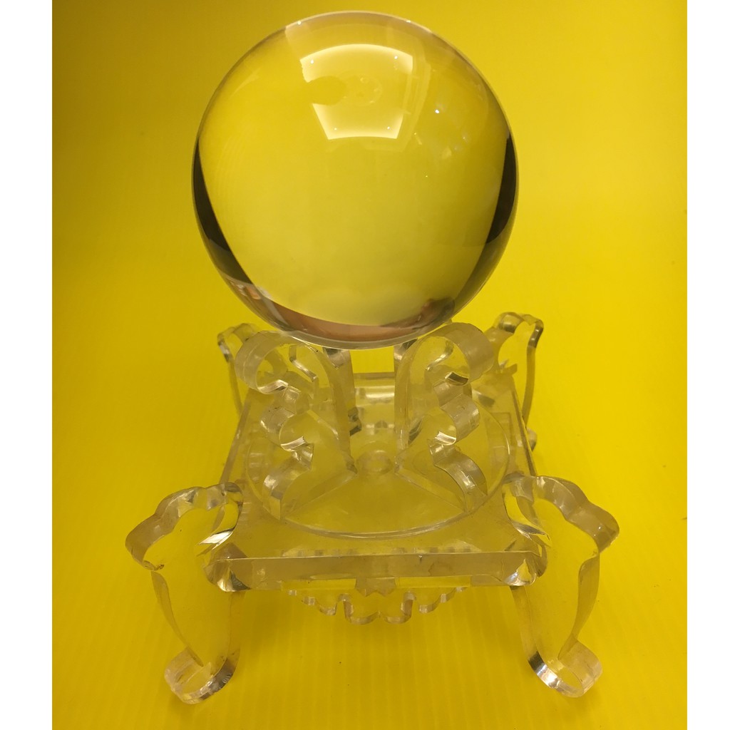3-A級全美白水晶球 直徑65mm