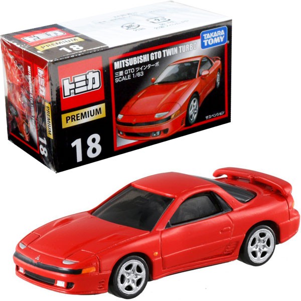 ★【TOMICA】多美小汽車 PREMIUM系列  18 三菱 GTO 紅色  雙渦輪版