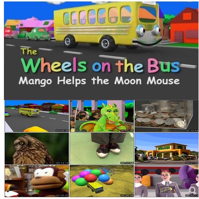 YSY賣場---英語---英文童謠動畫3集 The Wheels on the Bus 親子英語 社交能力培養