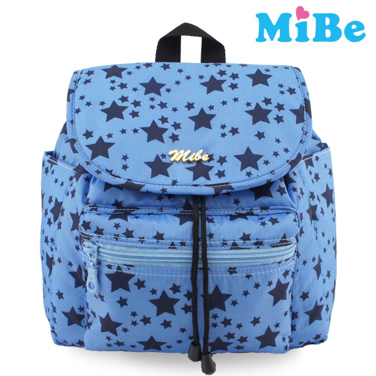 【MiBe】BabyMelody輕量空氣小束口背包-星空藍(媽媽包/情侶包/親子包)防潑水