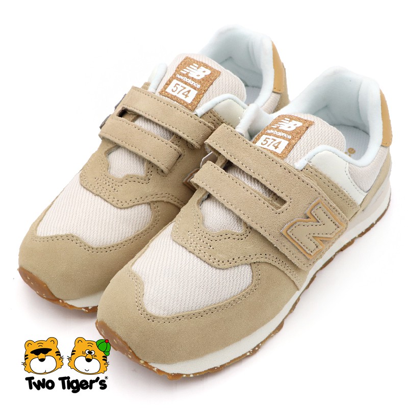 New Balance 經典 574 魔鬼氈 運動鞋 中童 奶茶色 R7510(PV574AA1)