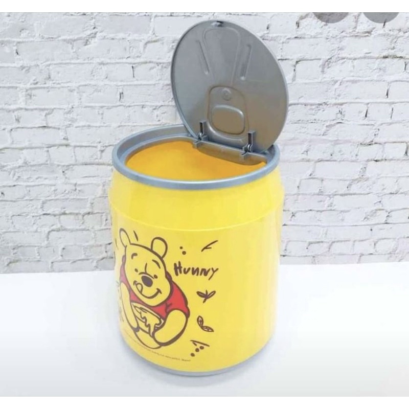 迪士尼🏰小熊維尼🍯可樂罐 易開罐 垃圾桶 迪士尼 汽水罐 罐裝造型垃圾桶  掀蓋垃圾桶