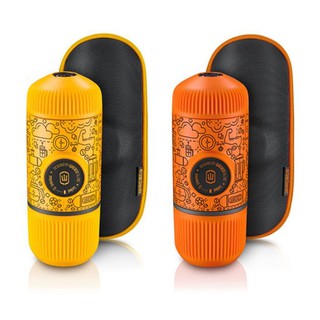 【WACACO】Nanopresso 塗鴉版 黃/橘 隨身濃縮咖啡機 沒有耗材 隨時隨地來上一杯espresso