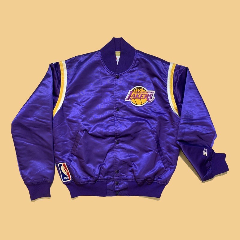 JCI：Vintage Starter NBA 洛杉磯 湖人隊 紫色棒球外套 古著 90s / 西岸嘻哈 / KOBE