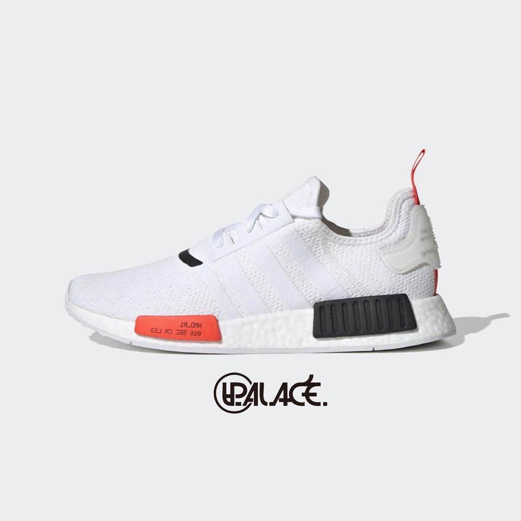 【ADIDAS】NMD_R1 WHITE 白橘黑 休閒鞋 男款 EH0045 (Palace store)