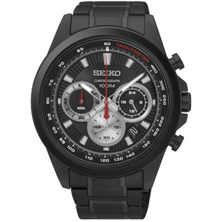 SEIKO 精工 賽車型三眼計時腕錶(8T63-00F0SD)(SSB253P1)