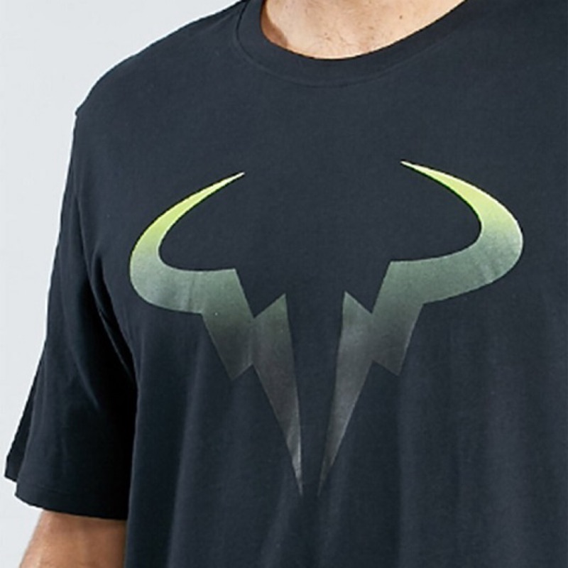 絕版 黑黃配色 納達爾 蠻牛 logo 款 nadal Nike T-shirt  tennis 網球 非 費德勒